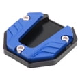 thumbnail image 3 of Motorcycle Side Stand Plate Pad, Anodic Oxidation Coloring Fashion Appearance Kickstand Extender Foot Side Stand High Strength Stable  For Outdoor  Blue, 3 of 8