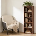 thumbnail image 5 of ZENY 5-Tiers Bookshelf Bookcase Multipurpose Display Storage 52", Rustic Brown, 5 of 8