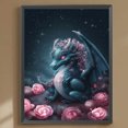 thumbnail image 3 of Pintura De Diamante 5D DIY Kit De Elviraptor De Taladro Redondo Completo Decoración Del Hogar 30x40cm, 3 of 9