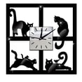 thumbnail image 3 of Unique Cat Black Wall Clock Modern Design Home Watch Wall Sticker Sand Timer 2 Minute Large Countdown Clock Large Display Sand Watch 2 Minutes Shower Timer for Kids Count down Timer with Alarm 12v, 3 of 3