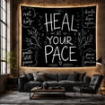 thumbnail image 6 of Matte Hand Drawn With Chalkboard Crisp Dominant Element, Mystical Fantasy for Space Lovers, Galaxy Room Decor, Valentine's Day Gift, Tapestry Wall Hanging for Bedroom and Dorm, 6 of 7