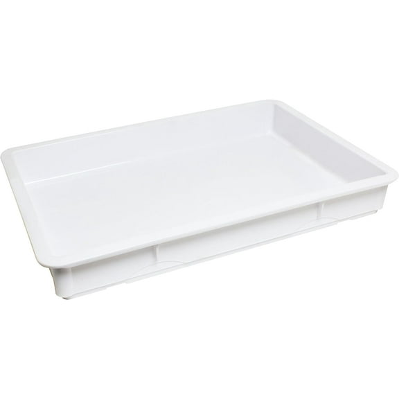 TrueCraftware- 18" x 26" x 3" Pizza Dough Proofing Box White Color- Household Pizza Dough Proofing Box Pizza Dough Tray Quality Tray Pizza Dough Proofing Containers for Home Kitchen Restaurants