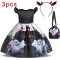 thumbnail image 1 of 3 Unids/set Vestido De Niña Princesa Bebé Disfraz De Halloween Con Bolsa De Regalos Gratis, 1 of 4