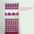thumbnail image 3 of Decorativo Sheer Peony Floral Tulle Voile Puerta Ventana Habitación Cortina Panel Transparente Púrpura, 3 of 8