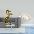 thumbnail image 2 of Figura De Caballo Hecha A Mano, Decoración De Mesa Para Hoteles Y Estanterías, Con Bandeja Ligera Y Bandeja De Tocador Para Servir Comida Y Guardar Cosméticos., 2 of 8