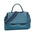 thumbnail image 1 of Bolso bandolera cuero para mujer con bandolera con cremallera azul Zulema bolsos cruzados, 1 of 8