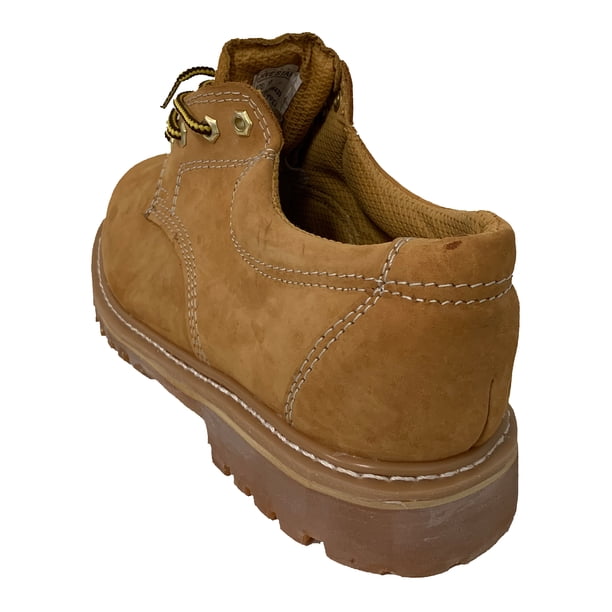 Work Shoes Men\'s Leather Upper Oil Resistant Oxford 4\' Oxford Tan Shoes soft toe Amazon.com | HANDPOINT Men main image 3