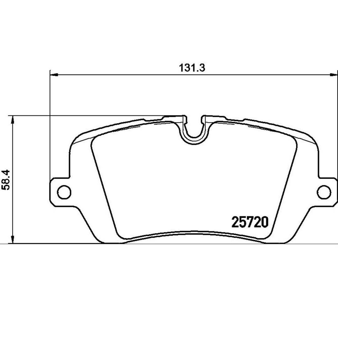 Brembo P44021 Premium Low-Met OE Equivalent Pad