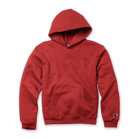 Champion Kids' Double Dry Fleece Pullover Hoodie Scarlet XL