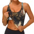 thumbnail image 3 of Balery desert Man Shepherd Dog Sujetadores deportivos con espalda cruzada para mujer, acolchados, sin costuras, de alto impacto, ideales para yoga, gimnasio, entrenamiento y fitness.-Large, 3 of 8