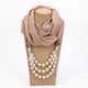 thumbnail image 3 of LaMaxPa 2019 New Fashion Women Solid Jewelry Pendant Chiffon Scarf Pearl Shawls and Wraps Soft Female Accessories 65Colors, 3 of 4
