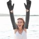 thumbnail image 2 of 1 Pair Protective Arm Sleeves UV Protection Cooling Arm Sleeves For Women Ice Silk Sun Sleeves For Outdoor Sports Breathable Nylon For Cycling Hiking, 2 of 3