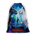 thumbnail image 1 of Cómo Entrenar a Tu Dragón Bolsa de regalo con cierre de cinta navideño para decoración de Navidad,39cm×30 cm., 1 of 6