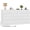 White, variant on 12 Drawer Dresser for Bedroom - 61" Long Modern Wooden Chest with Power Outlet - Spacious Storage Organizer & TV Stand - Great for Nursery, Closet, Living Room - Antique Light Color