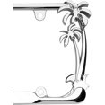 thumbnail image 2 of Marco para placa de matrícula Nightingale Villa, palmera cromada, 2 of 5
