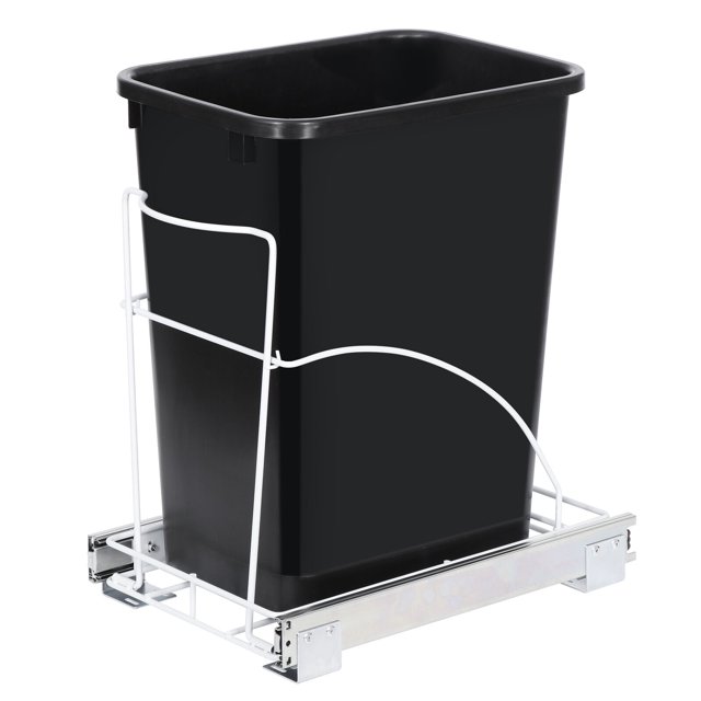 Pull Out Under Trash Can 7.6 Gallon Garbage Slider Waste