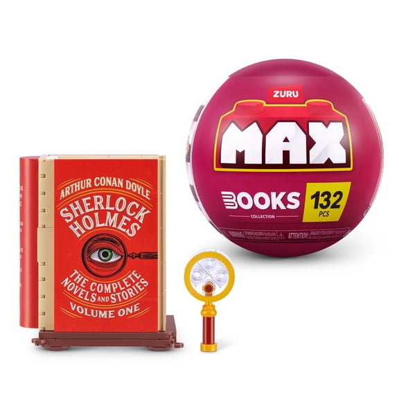 MAX BUILD MORE Premium Books Collection (Sherlock Holmes) by ZURU - Plastic Building Bricks Set for Kids Ages 8