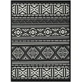 thumbnail image 2 of HR Southwestern Rug for Living Room Antiqued Trellis Black and White Area Rug Boho Dcor Rugs 5x7 for Bedroom, 2 of 7