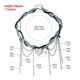 thumbnail image 3 of Trendy Teardrop Tassels Necklace with Heart Charm Comfortable Alloy Suitable for Fashionable Women Casual Wear, 3 of 4