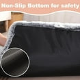 thumbnail image 6 of Waterproof Kennel Pad - Plush Dog Bed, XXL Crate Bed 47"x29", Washable Dark Grey Faux Fur Cover, 6 of 6