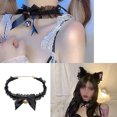 thumbnail image 3 of Bienvenido Gargantilla de encaje con campana, bonitos collares de gargantilla para mujer, cuello de campana con lazo de encaje Sexy, 3 of 5