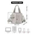 thumbnail image 3 of Deago Women Nylon Tote Purse Waterproof Multi-function Crossbody Shoulder Handbags Light Travel Messenger Bag (Khaki), 3 of 10