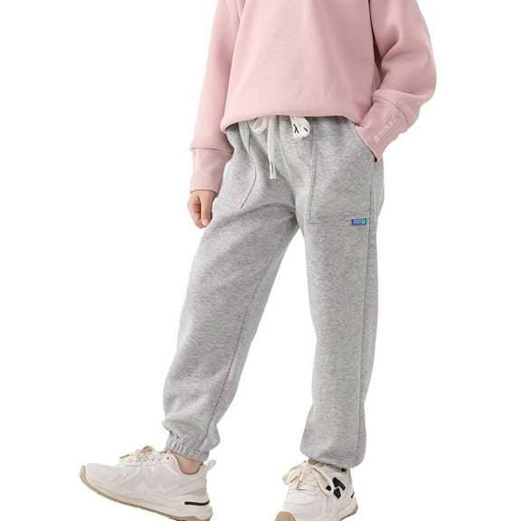XBASW 3-15Y Boys Girls Joggers Pants Spring Fall Sweatpants for Kids Teen Casual Loose Trousers