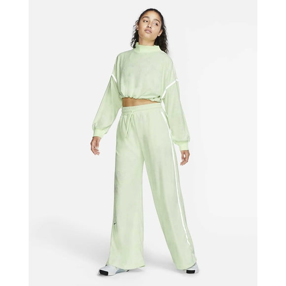 Nike NCJ4149-701 City Ready Wide Leg Fleece Training Trousers Green ( L )