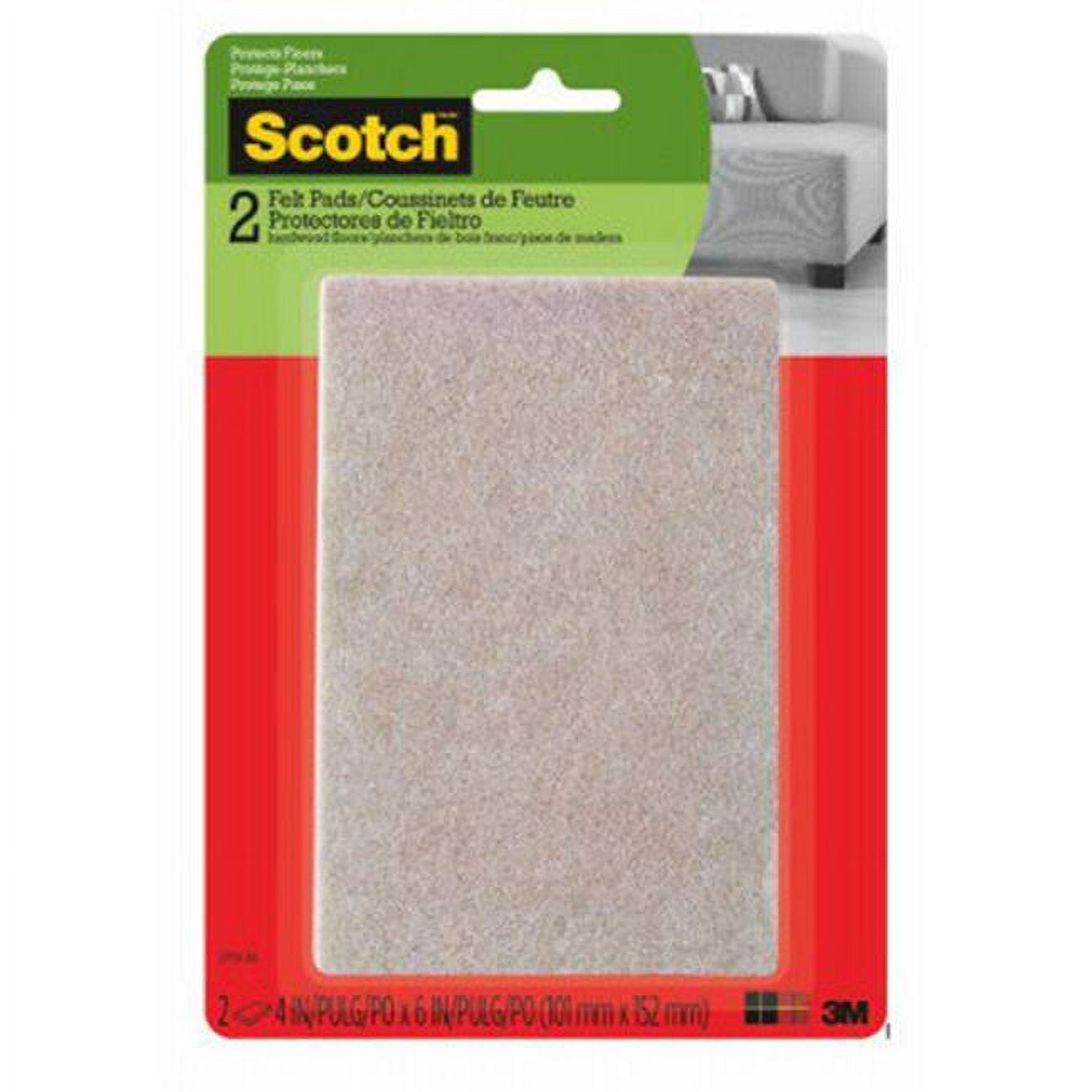 4X6 BEIGE FELT PAD