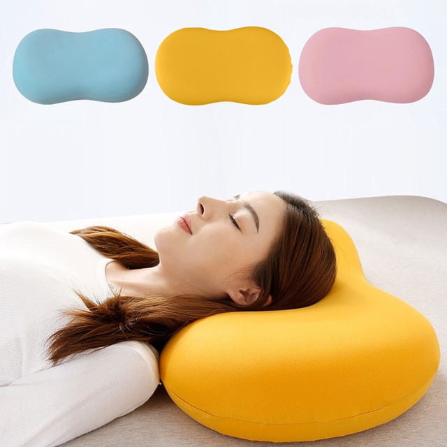 Cagogo under $5 3Pcs Neck Pillow, Cats Belly Pillow Neck Protection Pillow, Memory Foam Cervical Pillow For Sleep, Knitted Super Soft Pillow Core Support, Contour Pillow Head Neck Shoulder Support