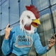 thumbnail image 2 of Rooster Costume Chicken Cosplay Animal Carnival Costume Party Latex Costume (white Rooster) Banmo, 2 of 5