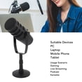 thumbnail image 4 of Mic de condenseur, Microphone USB Microphone Haute sensibilité câblée Réduisent le bruit pour le Téléphone Intelligent PC, 4 of 7