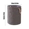 thumbnail image 3 of Organizadores de armario y almacenamiento Cesto de ropa sucia Cesto de ropa plegable Cesto de ropa sucia Asa de cuerda de sisal protectora para dormitorios universitarios Baño Dormitorio Cesto de ropa, 3 of 6