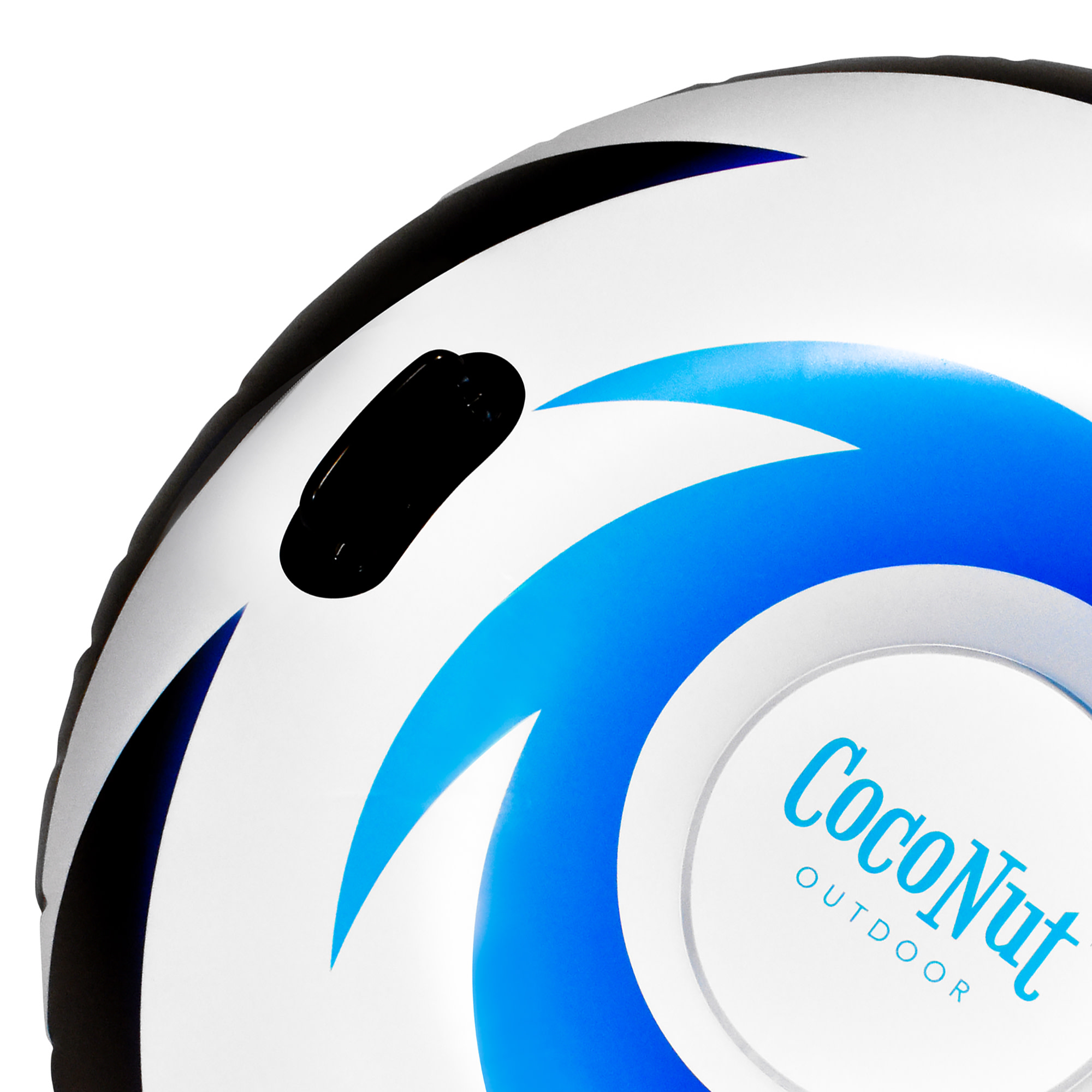 CocoNut Outdoor: Ice Blue Polar Vortex - 48" Jumbo Snow Tube, Inflatable Ring, Winter Sled, Cold Resistant PVC, 200lb Cap, Kids-Teens-Adults 8+