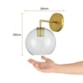 thumbnail image 4 of Lámpara Pared Arbotante Tecnolite Cristal 60 W Sin Foco dorado, 4 of 5