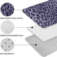 thumbnail image 5 of Leopard Pattern Purple Bathroom Rugs Sets 3 Piece,Toilet Cover Set,Absorbent Non Slip Bathroom Mats Sets with U-Shaped Contour Rug Toilet Rug Set, 5 of 5