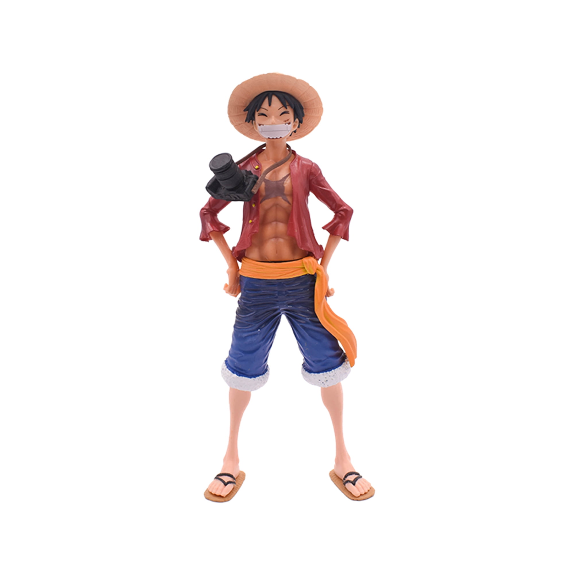 Anime One Piece Luffy Model Straw Hat Monkey D PVC  7" Action Figure Toy Gift