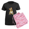 thumbnail image 5 of CafePress - Fawn French Bulldog Women's Dark Pajamas - Women's Short Sleeve Print T-Shirt and Pants Dark Cotton Pajama Set, 5 of 7