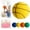 Yellow, variant on Silent Basketball Size 3/5/7, Quiet Basketball Dribbling Indoor Foam Basketballs for Noise Free Play, Soft PU Airless Ball for Dorm Travel Training, Size 5