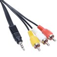 thumbnail image 4 of EIMELI  2PCS 1.5m 3.5mm Jack Plug Male to 3 RCA Adapter to RCA Male Audio Video AV Cable Wire Cord for Android TV Box, 4 of 6