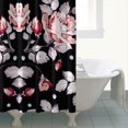 thumbnail image 4 of Vintage Farmhouse Floral Shower Curtain – Watercolor Bloom Botanical Print, 72x72 Inches, 4 of 5