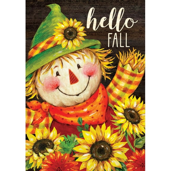 Sunflower Scarecrow 4682 Decorative Flag