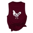 thumbnail image 4 of Pompotops Débardeur Poussin pour Femmes, T-Shirt Décontracté de Ferme, 4 of 5