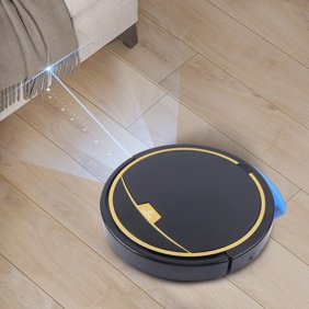 Robot Mop and Vacuum Combo, 3 in 1 Slim Mopping Robot Vacuum Cleaner, 2800pa Mopping Robot Vacuum with Water Tank, Auto Mopping & Sweeping, Smart Path Planning, for Hardwood/Tile Floors