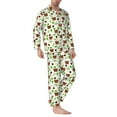 thumbnail image 2 of Naloa Cute Bear Men’s Pajamas Set - Long Sleeve Button Down Sleep Shirt and Pajama Bottoms Sleepwear Set-XX-Large, 2 of 7