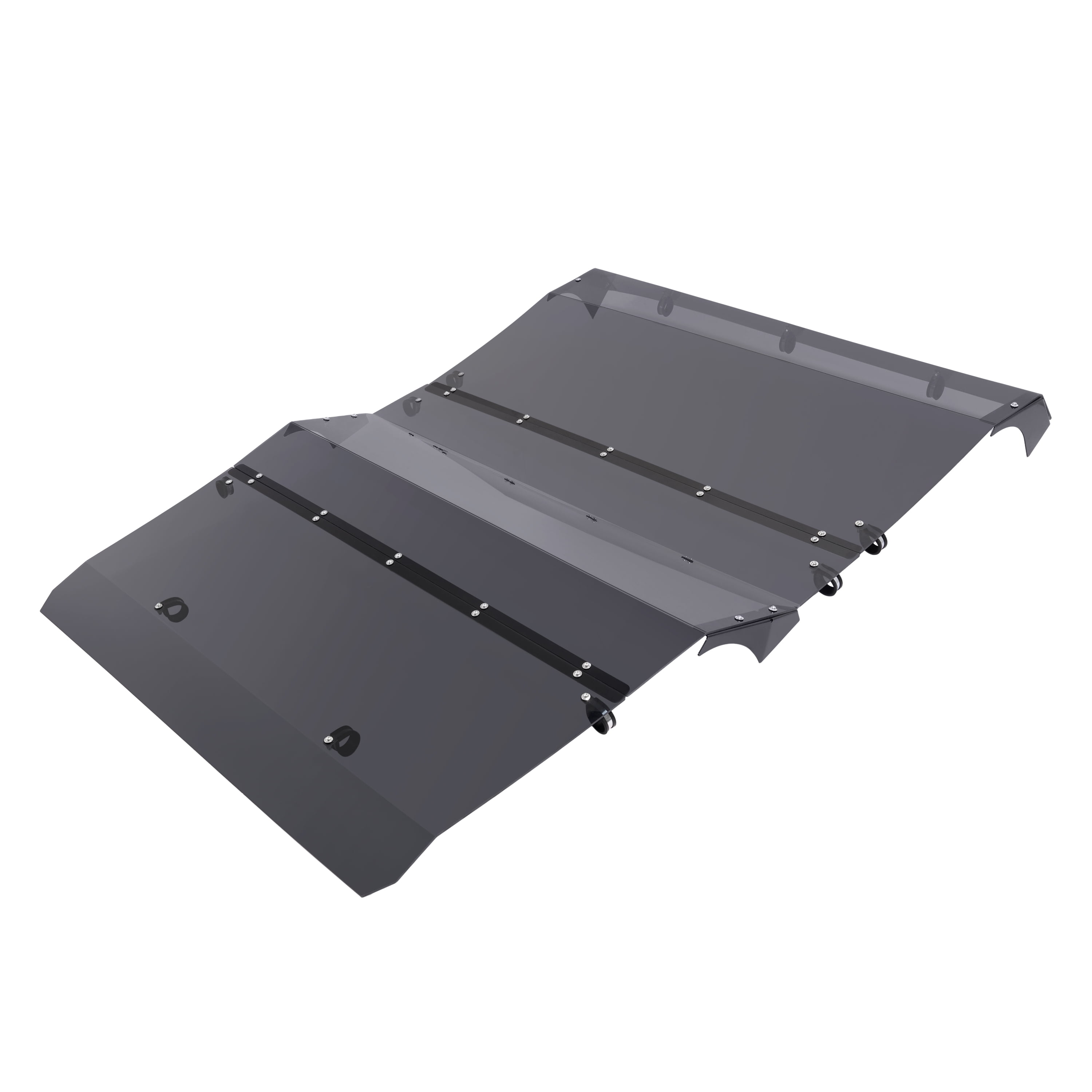 Kojem Hard Roof Top Compatible with 2014-Up Honda Pioneer 700-4 UTV Accessories Plastic(PC) Tinted 3PCS
