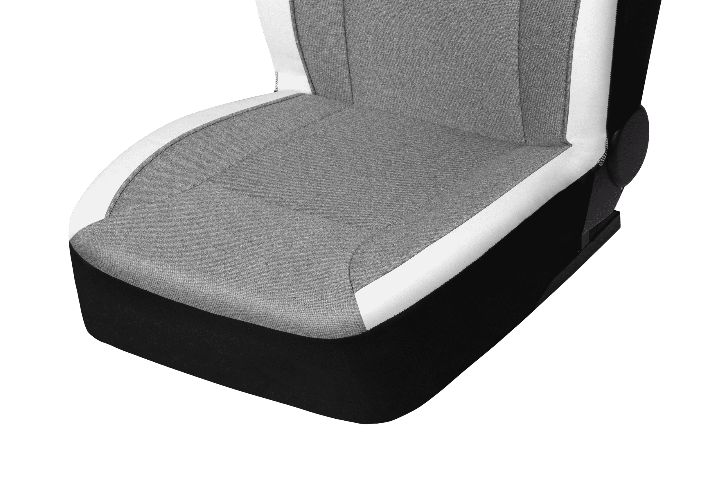Auto Drive 2-Piece Electric Vehicle & Car Seat Cover Polyester White Leather - Universal Fit, 23SC85