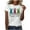 Blanc, variante sur Tnhcen T-Shirts d'Été pour Femmes avec Imprimé Lapin Mignon / Grande Taille Amical S-3TG / Polyester Spandex Mélange Basique