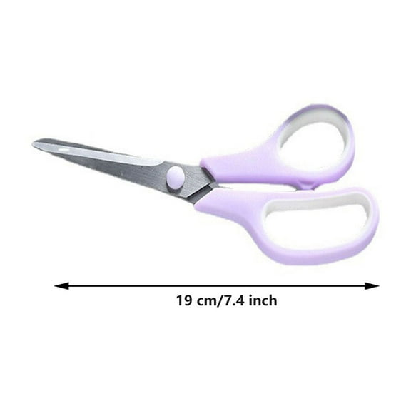 ​​ Scissors - 5-Inch Stainless Steel Blades Craft Scissors for Office, Home, and Light Paper Cutting, Ergonomic Rubber Handles