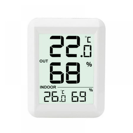 

Digital LCD Thermometer Hygrometer Humidity Meter Room Indoor Temperature Backli
